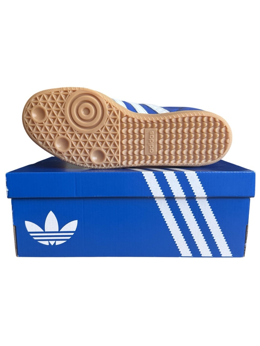 adidas Samba OG Blue White Gum Sneakers Womens 7 / Mens 6 NWT JR0882 w/ Box - Picture 10 of 11